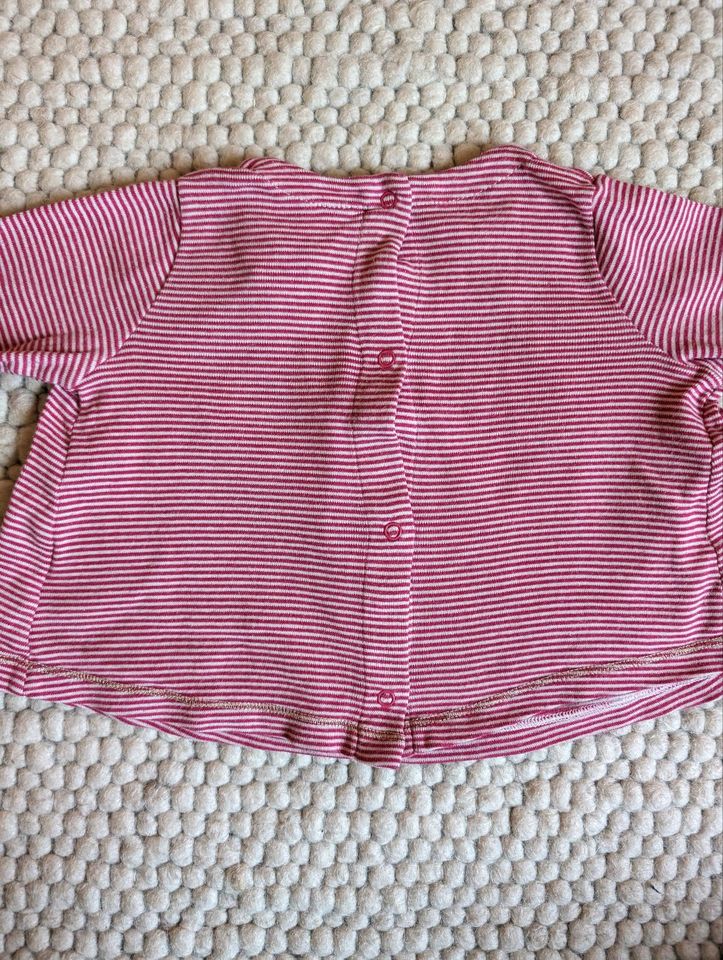 Petit Bateau Tunika Oberteil langarm Shirt Streifen - 6 m 67 cm in Mainz