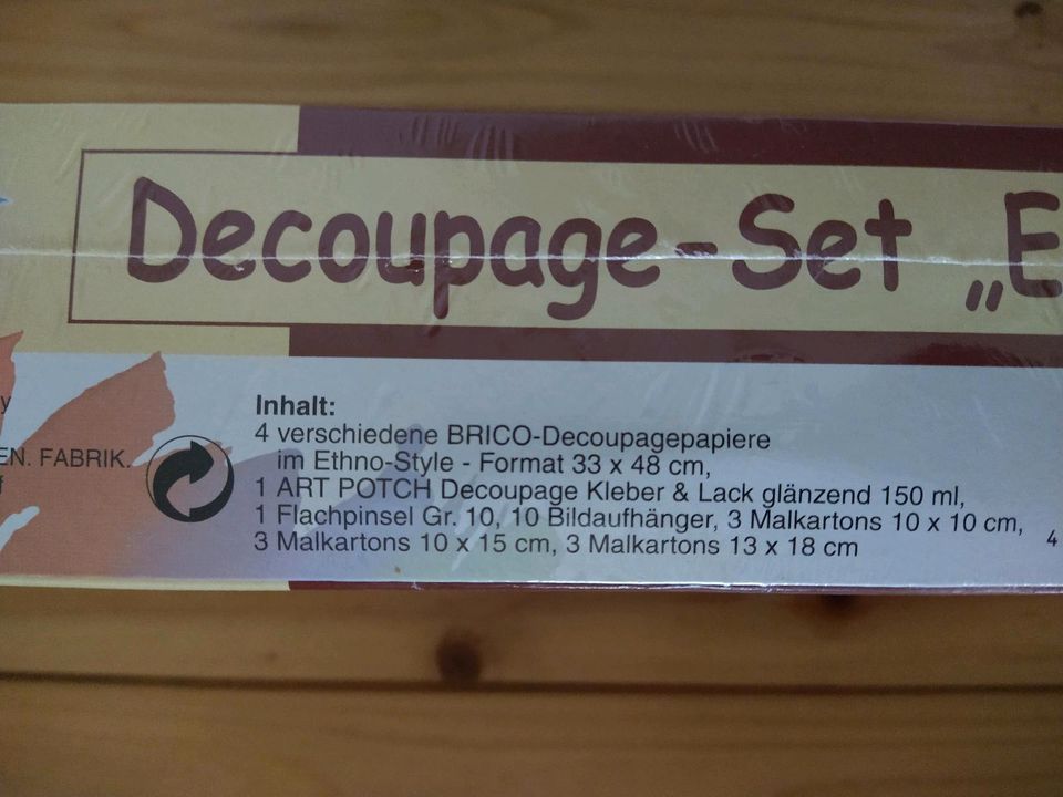 Decoupage Set Ethno Style Bastelset - Neu + OVP in Windischeschenbach