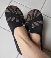 Weiche schwarze/braune Halbschuhe. Mokassins. Ballerinas.  Gr.39 Baden-Württemberg - Wendlingen am Neckar Vorschau
