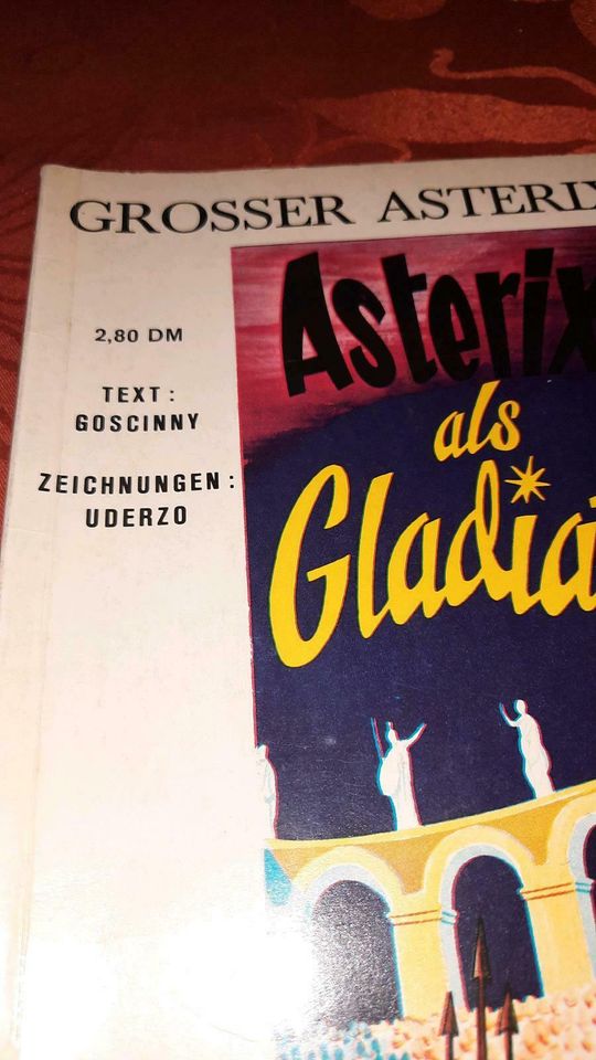 Asterix als Gladiator Comic  1969  2,80 DM in Hüttisheim