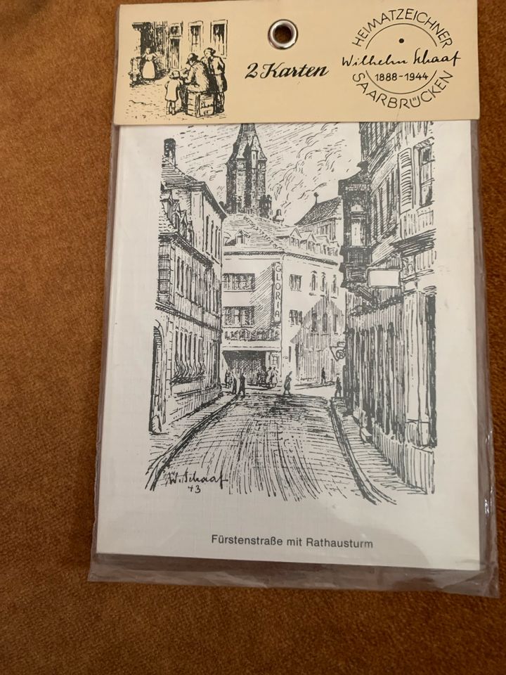 Postkarte antik in Saarbrücken