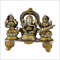 Ganesha, Sarasvati & Lakshmi Messing versilbert 13,5cm 1,3kg Hamburg-Mitte - Hamburg Billbrook Vorschau