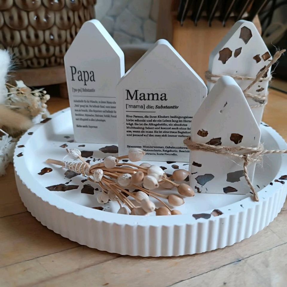 Muttertag Vatertag Geschenkidee Haus Handmade Deko by Tante Deko in Lemgo