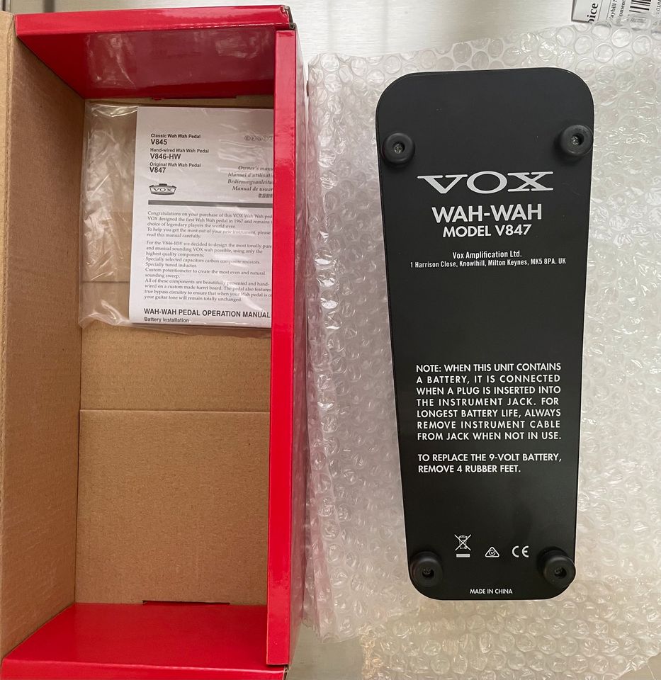 VOX V847-A Wah Pedal (unbenutzt) [NEUWARE] in Stuttgart