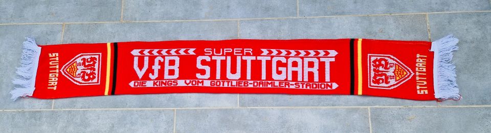 Rarität Fanschal Meistertitel 2006/2007 des VfB Stuttgart in Lahr (Schwarzwald)