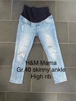 H&M Mama Gr.40 skinny ankle high rib Umstandsjeans Hose Niedersachsen - Bohmte Vorschau