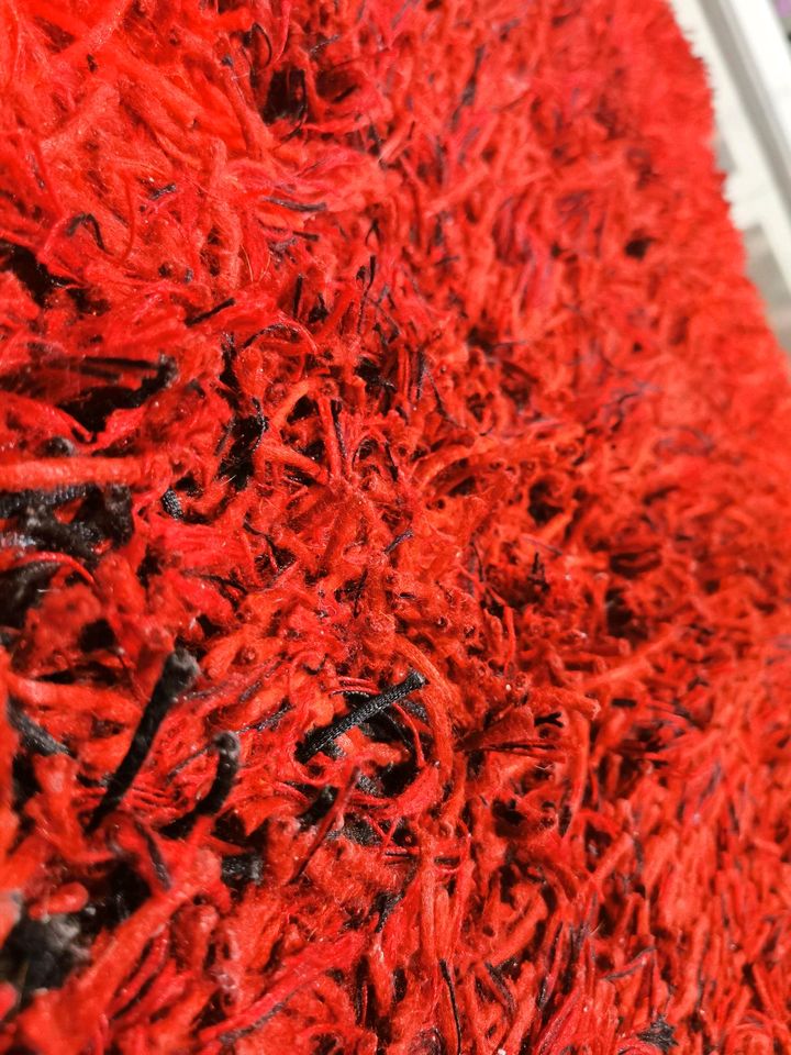 Rot melierter Teppich - 180x230cm in Groß-Zimmern