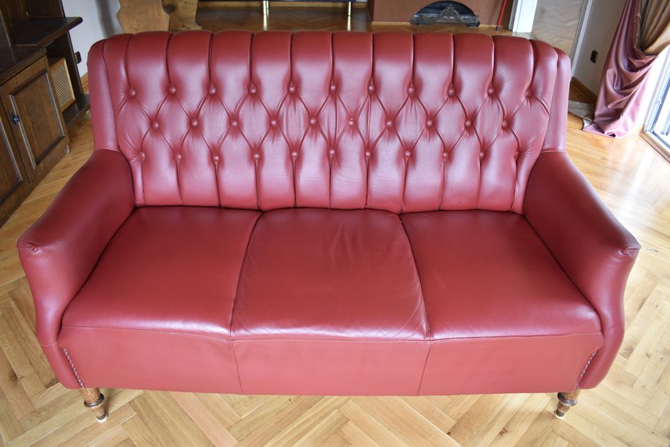 Leder-Sofa im englischen Style in Paderborn