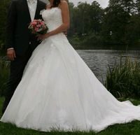 Brautkleid Hochzeitskleid ivory 34 36 Enzoani Corsage A-Linie Saarland - Nalbach Vorschau