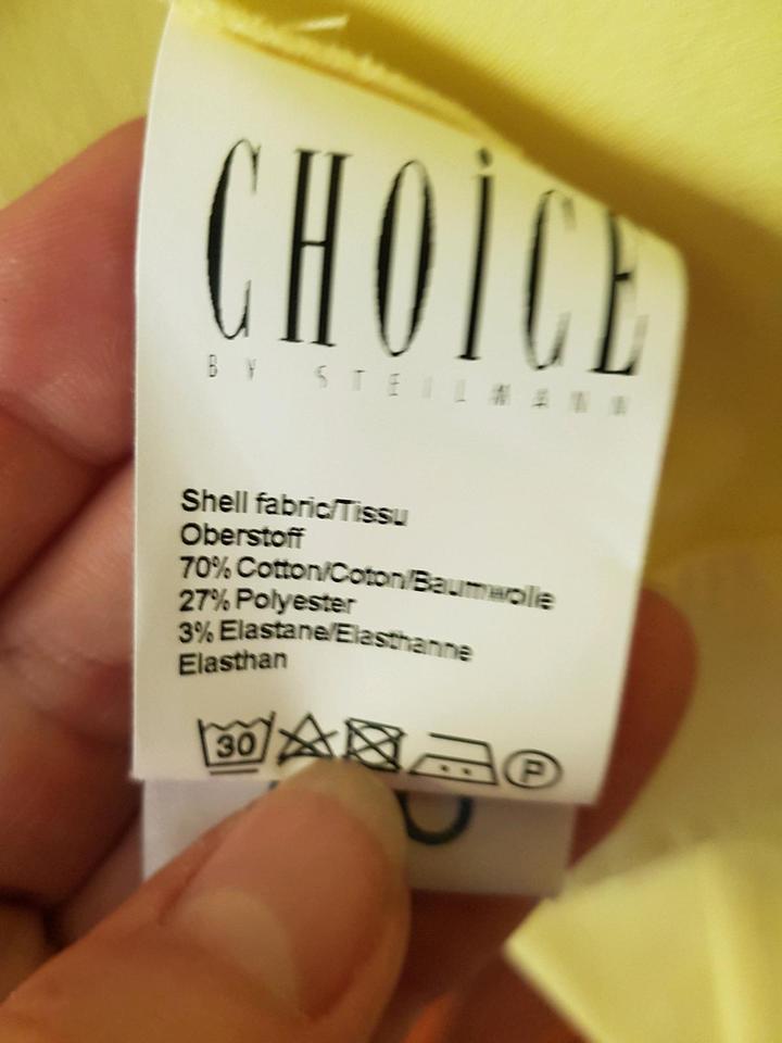 Choice leichte Sommerjacke in Jeansjackenform 36/38 gelb in Gundelfingen