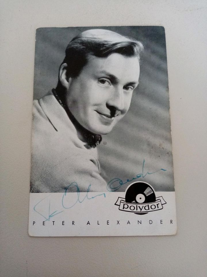 Autogrammkarte Peter Alexander in Tholey