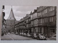 alte Postkarte AK Goslar Breite Straße Breites Tor VW Käfer Benz Niedersachsen - Goslar Vorschau