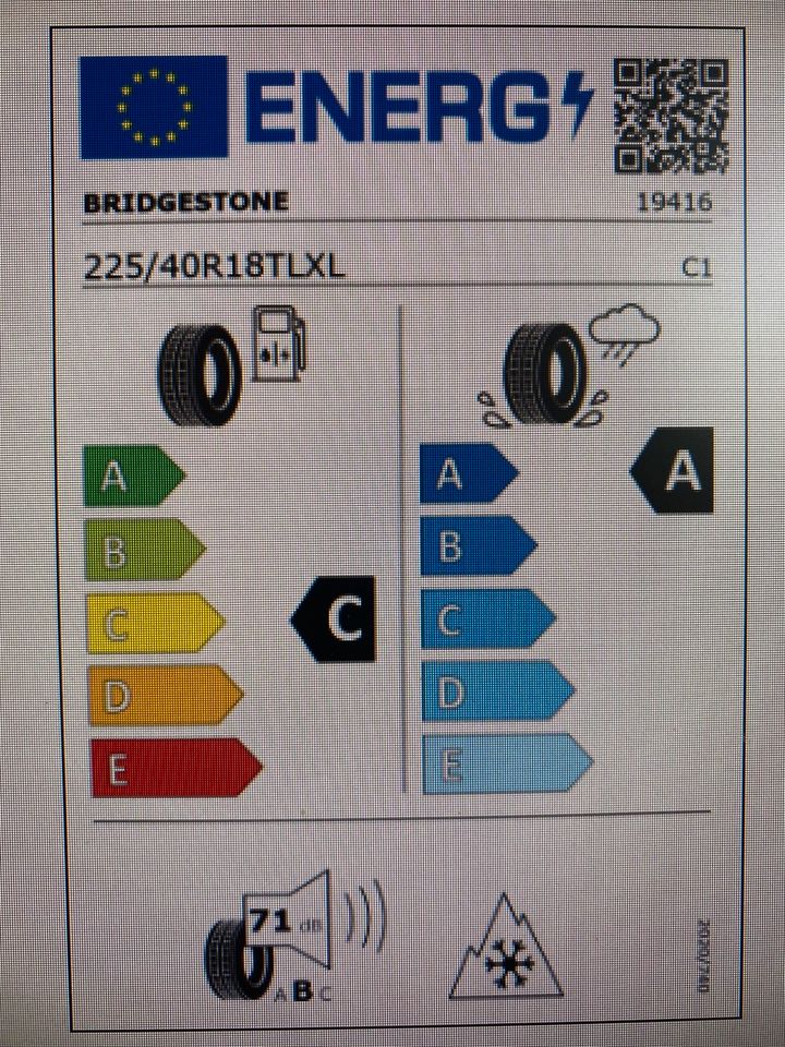 Mischbereifung Ganzjahresreifen 225 40 R18 255 35 R18 Bridgestone in Haiger