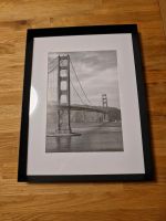 Bild mit Rahmen, Golden Gate Bridge San Francisco Hessen - Immenhausen Vorschau