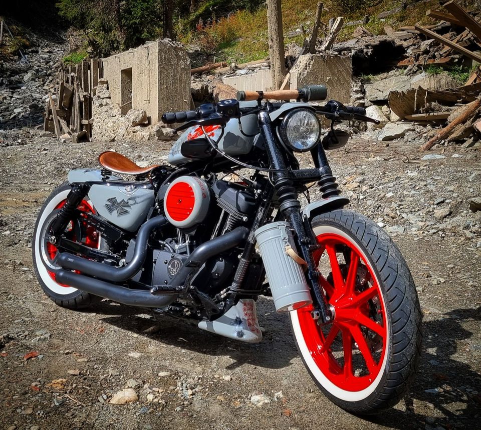 Harley-Davidson Iron 1200 Sportster Projekt Bike "Der rote Baron" in Meckenbeuren