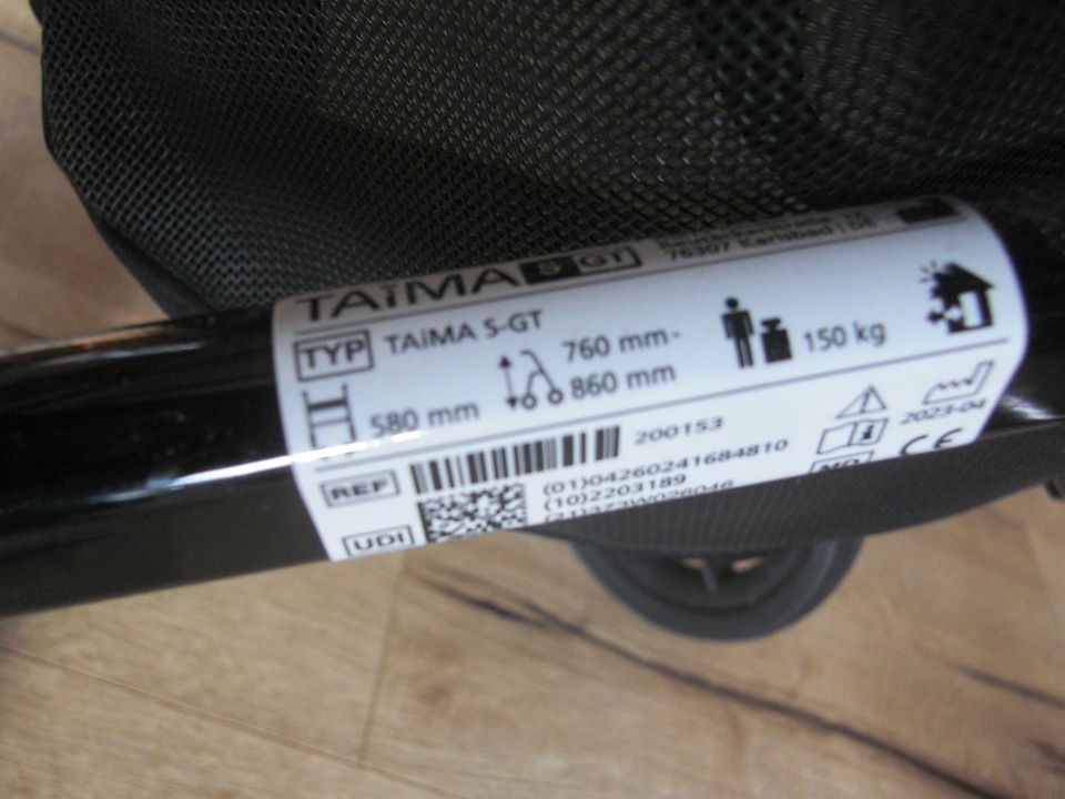 Taima S-GT, Rollator, 3  Monate alt, ca. 5 kg leicht in Oberzissen