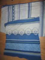 schöne 2-tlg. Baumwolle Bettwäsche blau weiß Kissen +Decken Bezug Thüringen - Elxleben an der Gera Vorschau