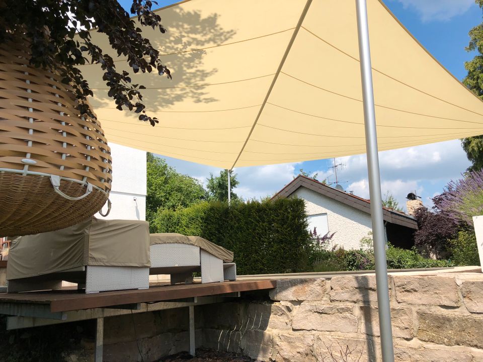 Sonnensegel groß, Wasserdicht, Dreieck Marke SOLIDAY in Jettingen-Scheppach
