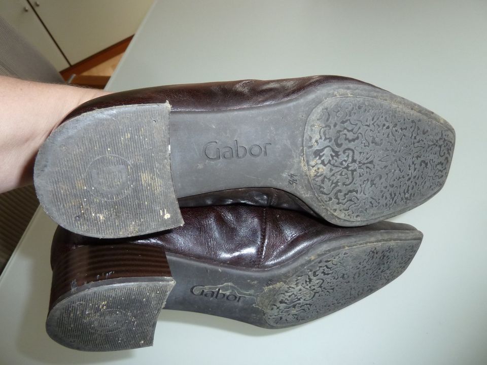 Gabor Schuhe, Gr 4,5, 37,5, Halbschuhe, Slipper, braun, topp in Neumarkt i.d.OPf.