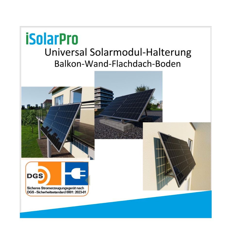Universal Solarmodul-Halterung Balkonkraftwerk Solar-Kit in Birkenfeld