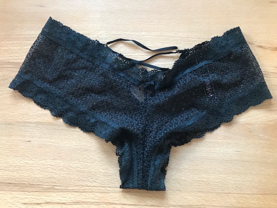 Push Up Bh und Slip Victoria‘s Secret, neu!! schwarz mit Spitze in Grafenau