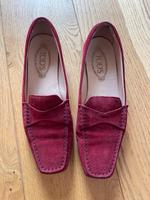 Edle rote Rauhleder Tod’s Ballerinas Nürnberg (Mittelfr) - Südstadt Vorschau