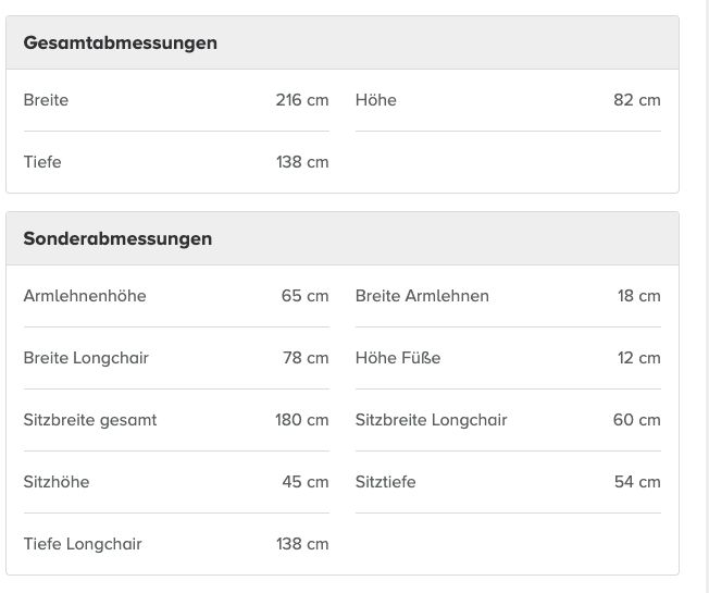 Ecksofa Masion - Stoff Anthrazit - Ottomane links / Couch / Sofa in Karlsruhe