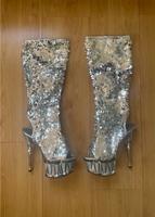 Pleaser Glitzer Stiefel Gr. 39 Spiky 2019 Silber Bayern - Kunreuth Vorschau