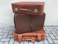 3 schöne Lederkoffer Vintage Deko Travel Koffer Leder antik Sachsen - Zwickau Vorschau