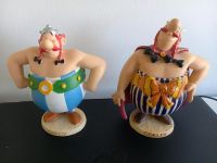 2 Obelix Figuren Plastoy Spielzeug Dekoration Asterix Comic Hessen - Büttelborn Vorschau