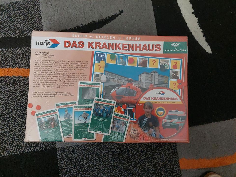 NORIS Das Krankenhaus Wissensspiel inkl. DVD Fragespiel Kartenspi in Uetersen