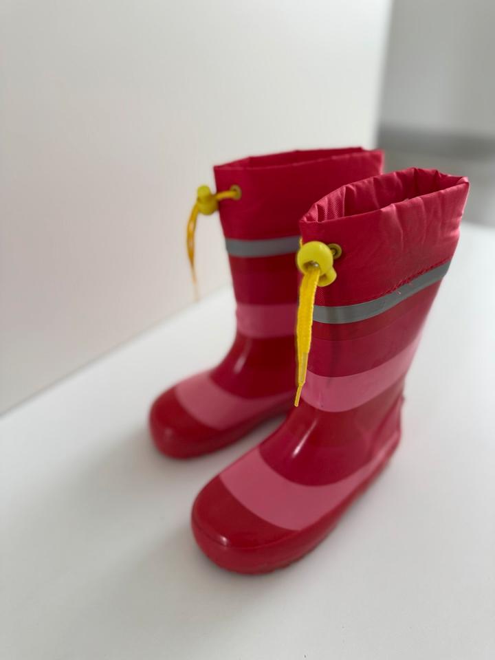 TCM Tchibo Gummistiefel rot/pink Gr. 26/27 wie NEU 1x getragen in Maintal