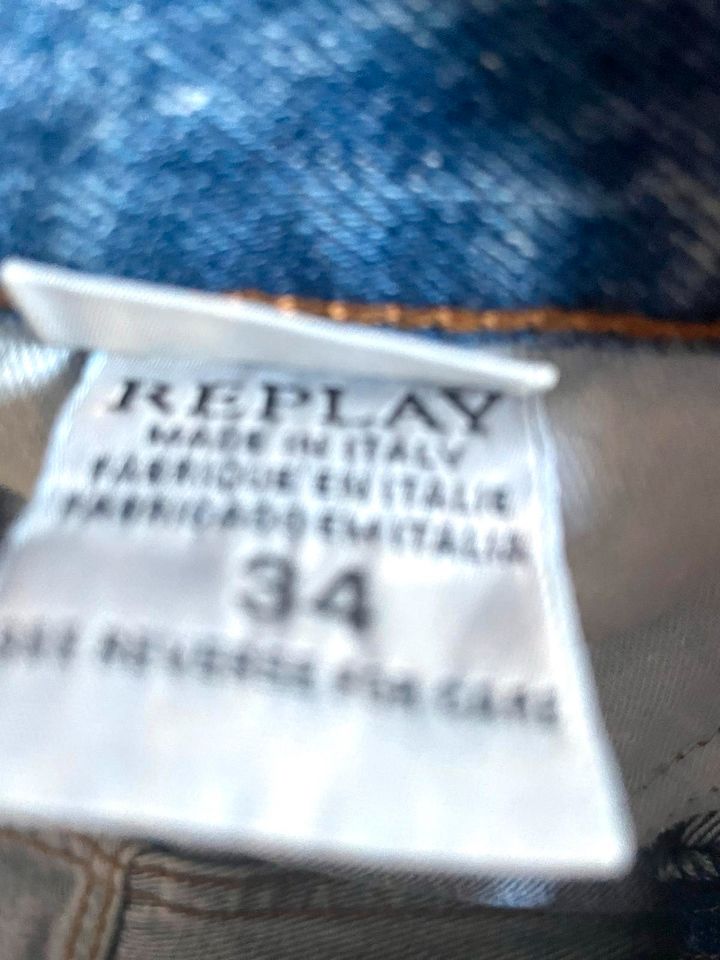 Replay Jeans Hose Damen W34 44 XXL hellblau in Hennef (Sieg)