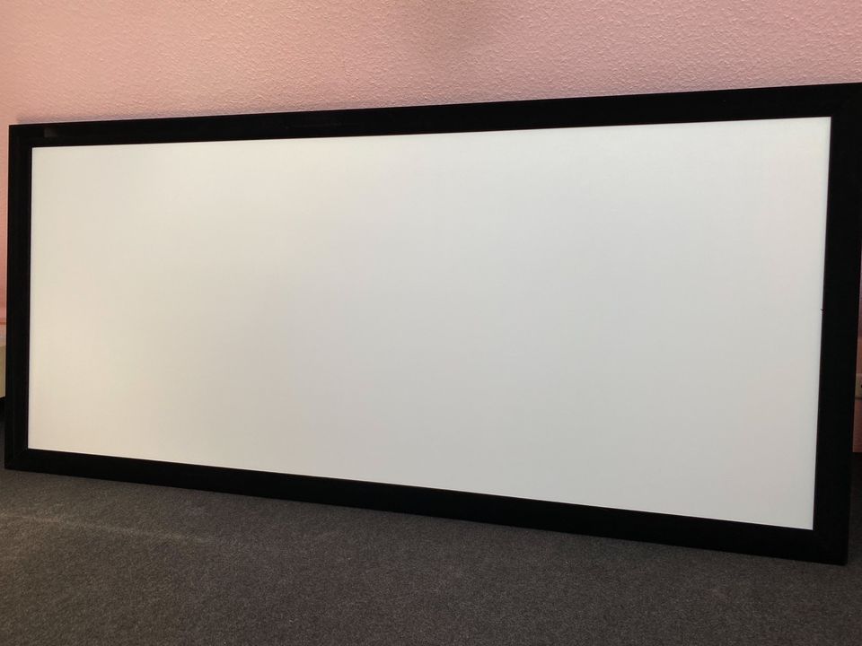 2m breite 21:9 Kino Rahmenleinwand, schwarzer Velour, 200x86 cm in Oldenburg