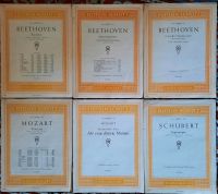 Klassische Noten für Klavier, 3x Beethoven,  3x Mozart/Schuber Hessen - Seligenstadt Vorschau