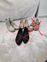 Schuhe 42 ballerina Stiefelette silber gold Peter Kaiser Mustang Niedersachsen - Lüneburg Vorschau