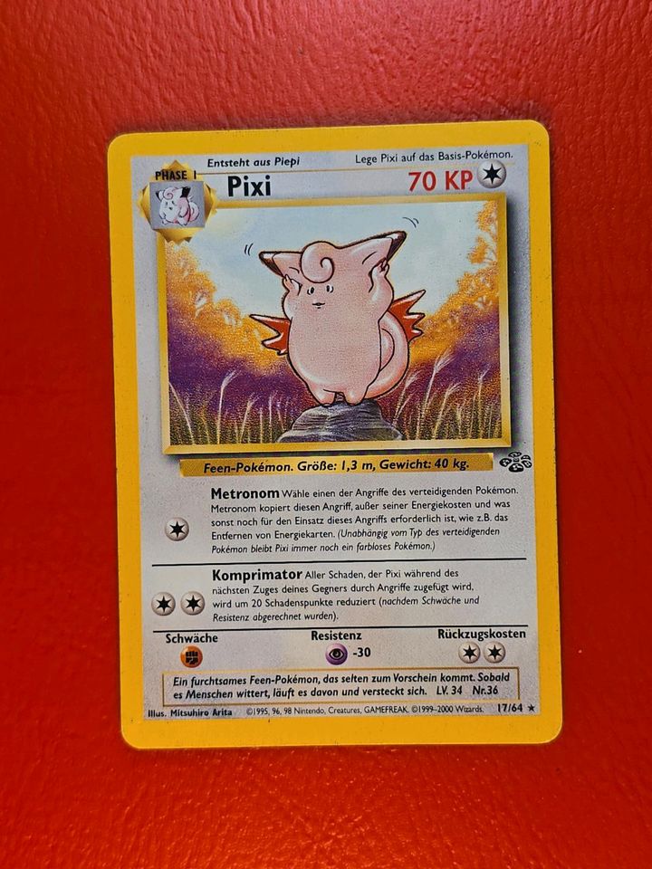 Pokemon Pixi Karte in Schwarzenberg (Erzgebirge)