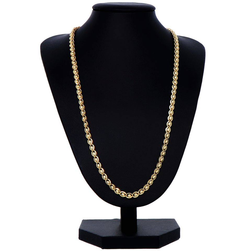 Goldkette Halskette Collier 585 14K ECHT GOLD 4mm 50cm NEU SCHMUCK DAMEN FRAUEN in Berlin