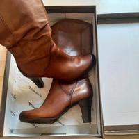 Tamaris Leder-Stiefeletten – Braun, Größe 40 Thüringen - Jena Vorschau