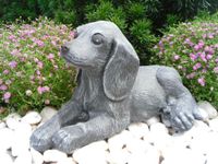 Steinfigur Hund Welpe, Gartendeco verschiedene Farben je 22,-€ Nordrhein-Westfalen - Korschenbroich Vorschau