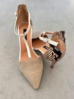 Zinda Slingpumps Leder 38 Reptil High Heels 8cm Bayern - Neuburg a.d. Donau Vorschau