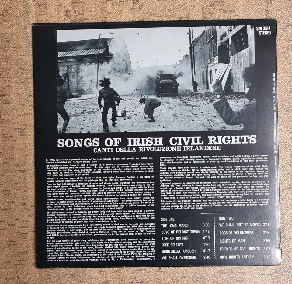 LP Vinyl SONGS OF IRISH CIVIL RIGHTS in Kirchheim in Schwaben