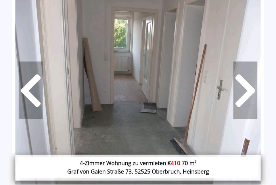 Nachmieter für 4 Zimmerwohnung in Oberbruch/Heinsberg in Heinsberg