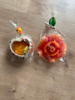 Zwei Kerzen in Form von Blumen Niedersachsen - Garrel Vorschau