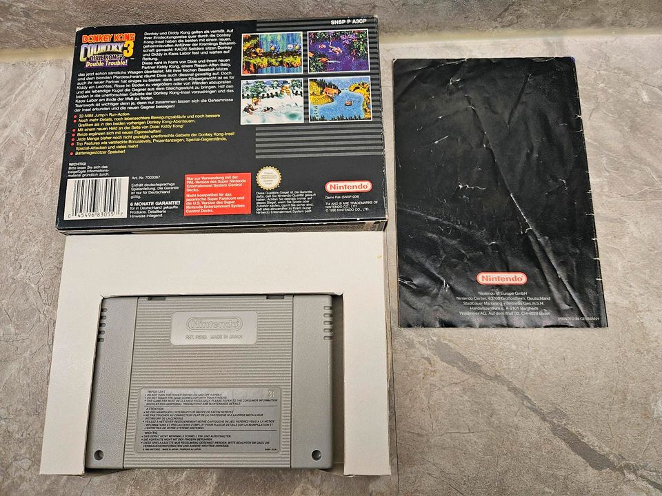 ⭐Super Nintendo, SNES, Donkey Kong Country 3 CIB, OVP in Dortmund