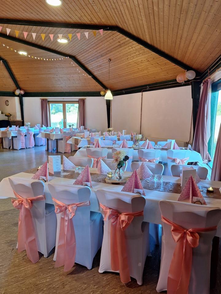 Teelichthalter Holzoptik für Tischdeko Hochzeit, Taufe, Feier in Malente