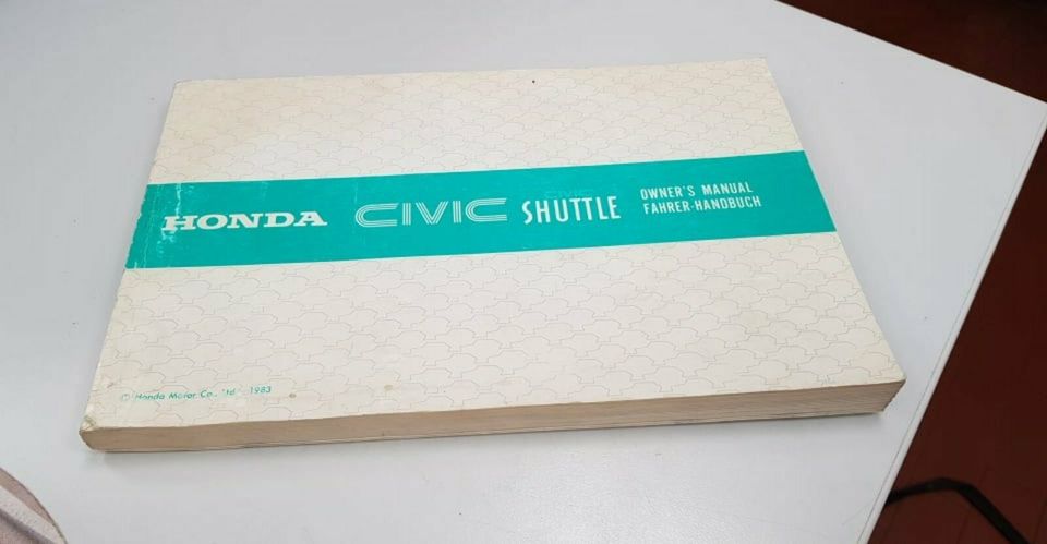 Honda Civic Shuttle 1983 Bedienungsanleitung Fahrer-Handbuch in Korschenbroich