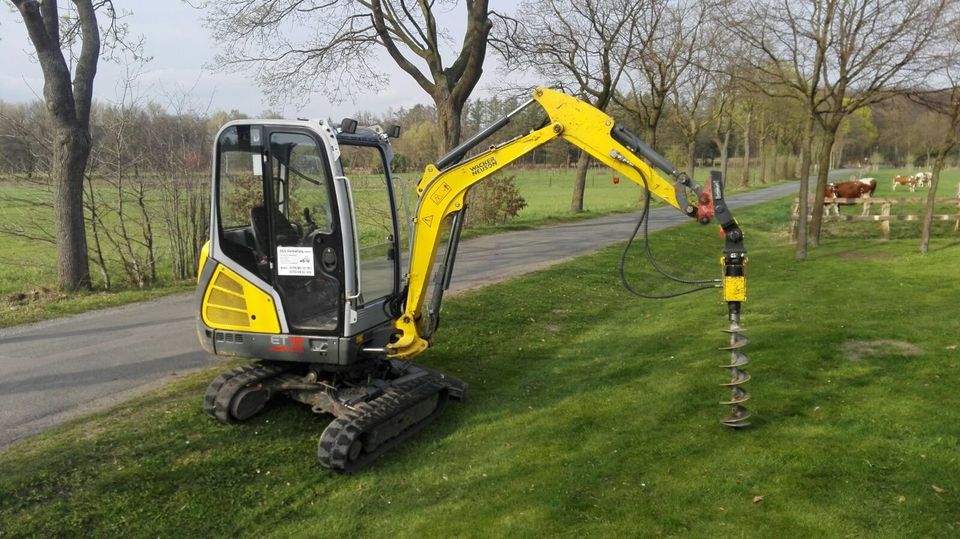 Minibagger Bagger Graben Pflaster Glasfaser Abbruchhammer Neuson in Dülmen