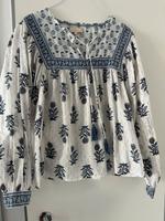 Mirasol Bluse L 40 Blumen Lurexfäden neuwertig  Boho Ibiza Hippie Sachsen-Anhalt - Biederitz Vorschau