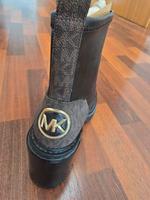 Michael Kors Cyrus MK Logo schwarz Bootie Stiefeletten Hessen - Obertshausen Vorschau